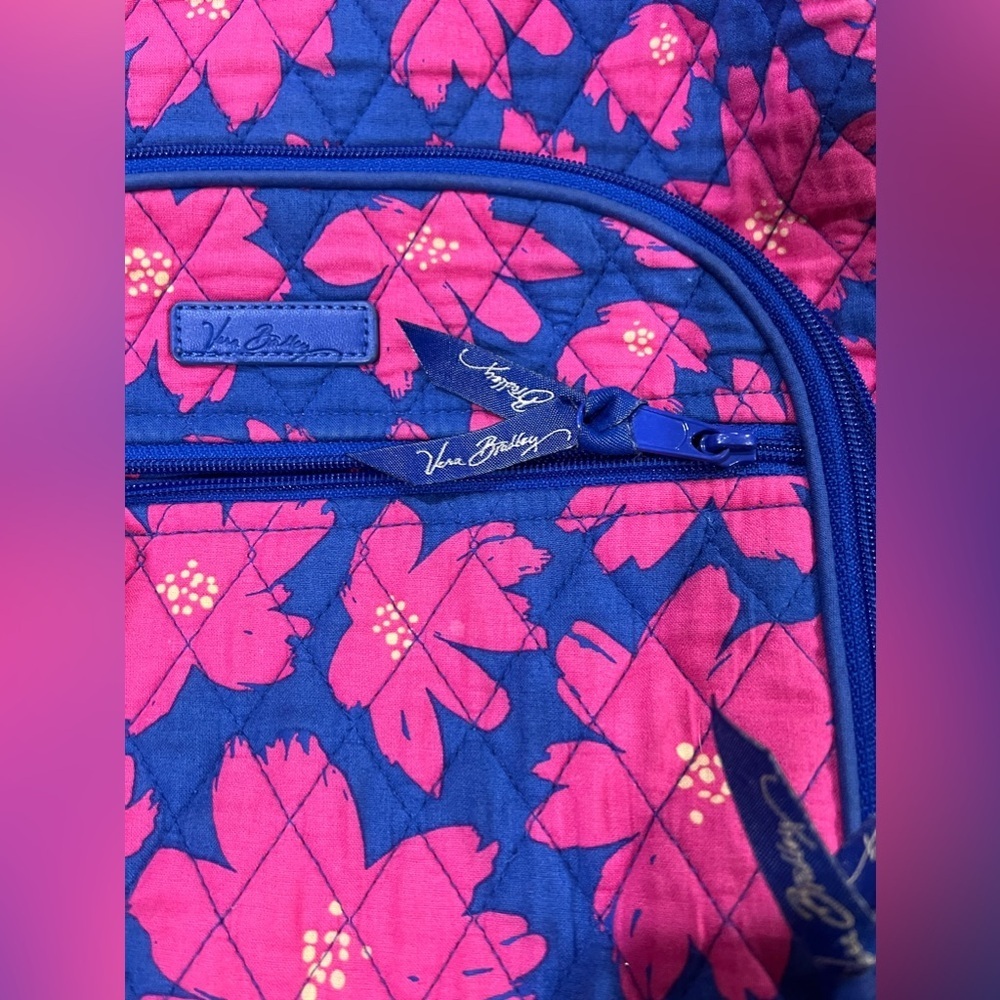 Vera Bradley Women's Signature Cotton Campus Tech Backpack, Art Poppies - Picture 11 of 16